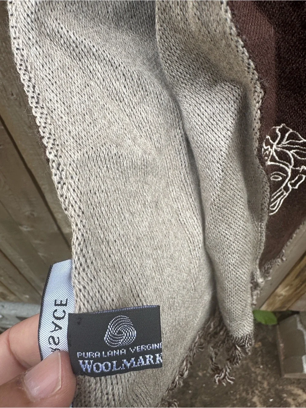 Versace vintage wool scarf